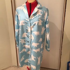 Hatley Women’s Flannel Polar Bear Nightshirt